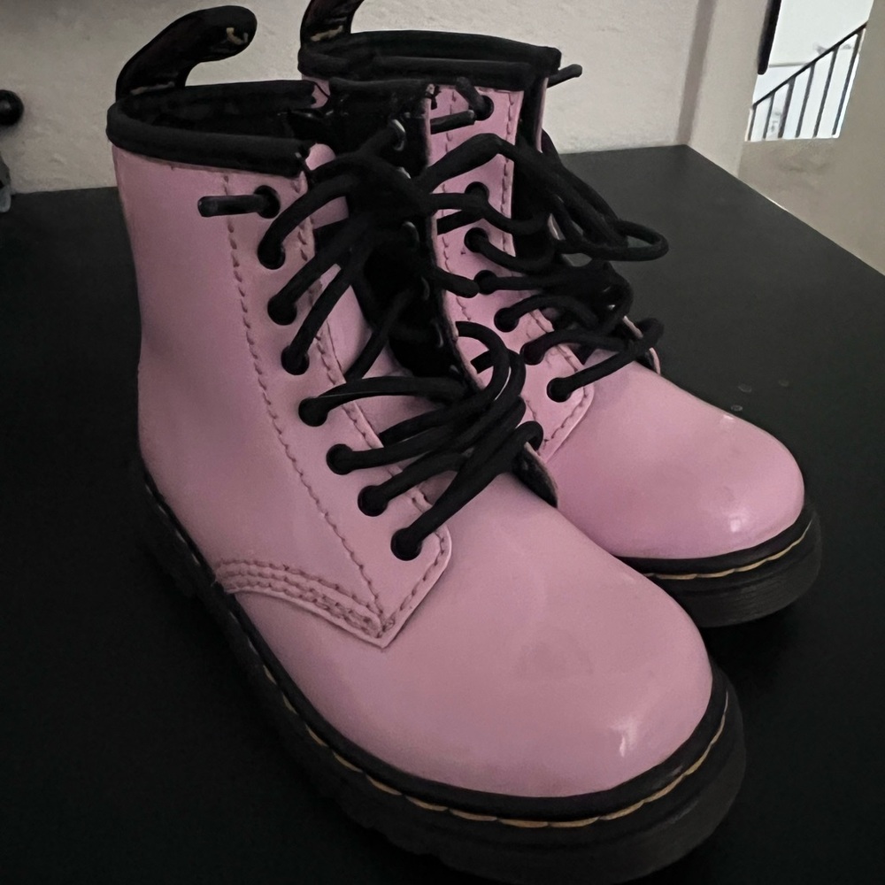 Patent Leather toddler Pink Dr. Martens